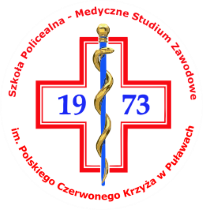 Logo Medycznego Studium Zawodowego im. Polskiego Czerwonego Krzyża w Puławach